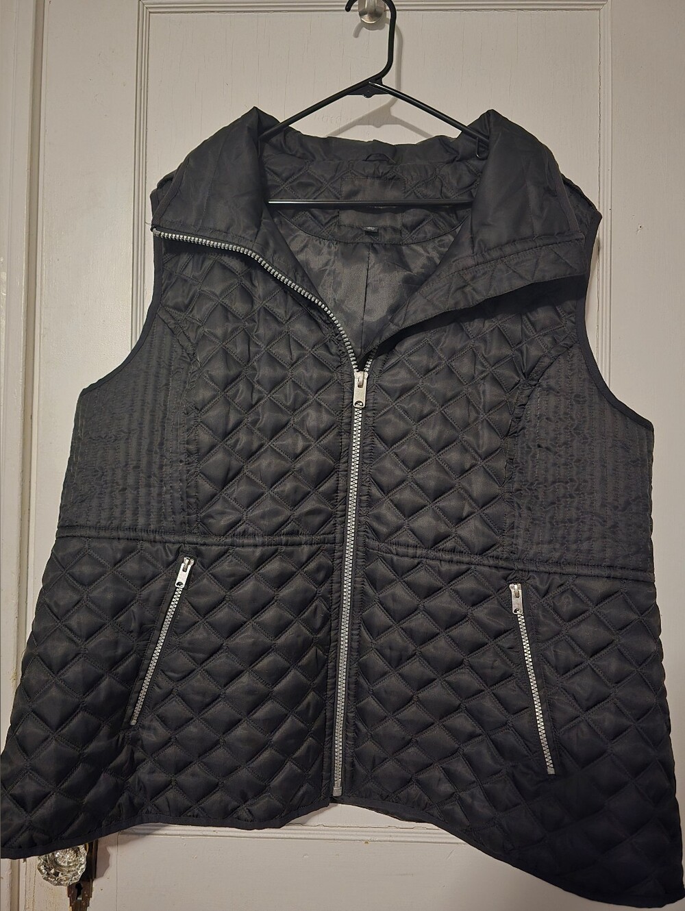 Marc New York Black Quilted Vest 2X